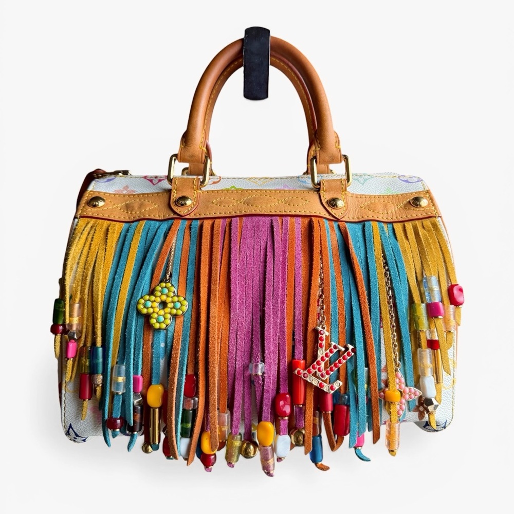 Vintage Louis Vuitton x Takashi Murakami Fringe Speedy